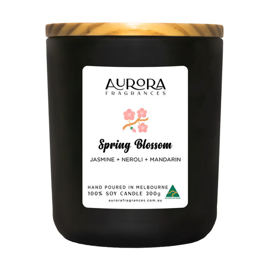 Aurora Spring Blossom Triple Scented Soy Candle Australian Made 300g